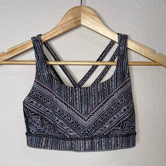 Lululemon Energy Bra Tribal Pace Energy Bra Size 4 - Picture 7 of 7